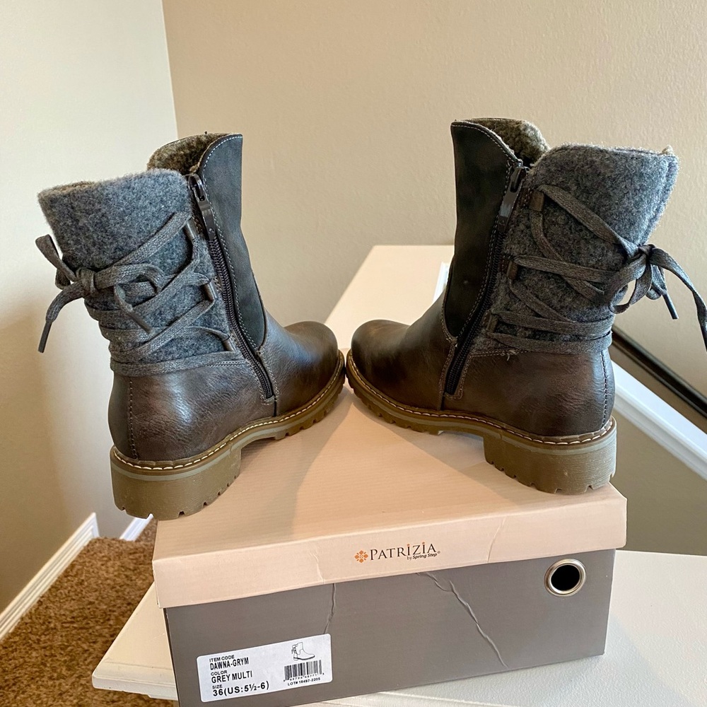 NIB - Women’s Gray boots - Patrizia by Spring Step boots Dawna - Picture 8 of 10